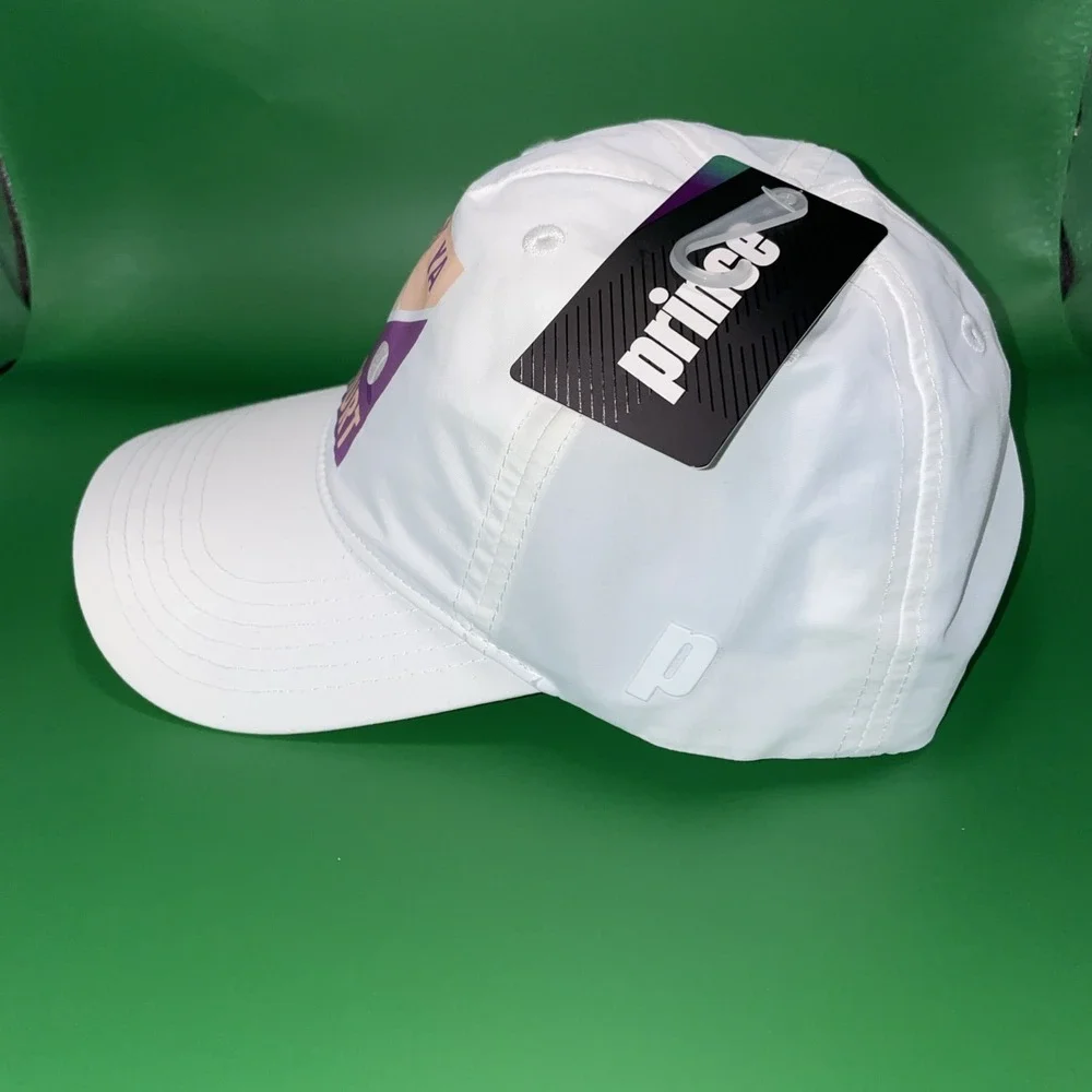 Prince White Graphic‎ Cap Hat See Ya On The Court Girls OSFA NYLON New